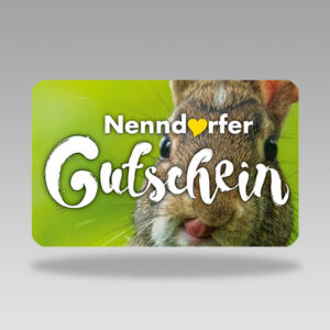 Nenndorfer Gutschein Gutscheinkarte per Post - Ostern